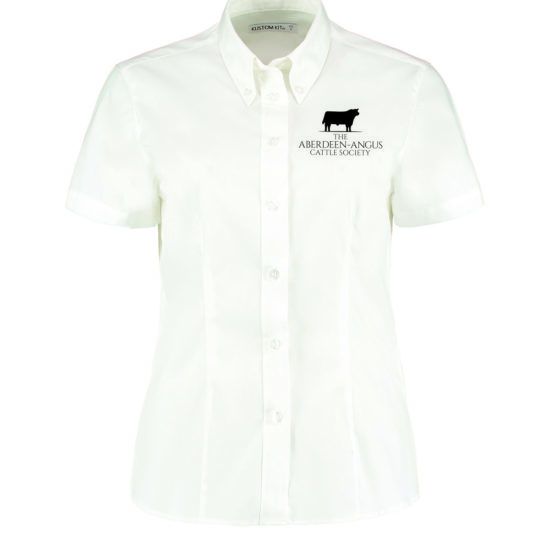 Women's Corporate Oxford Blouse Short-Sleeved (Tailored Fit)